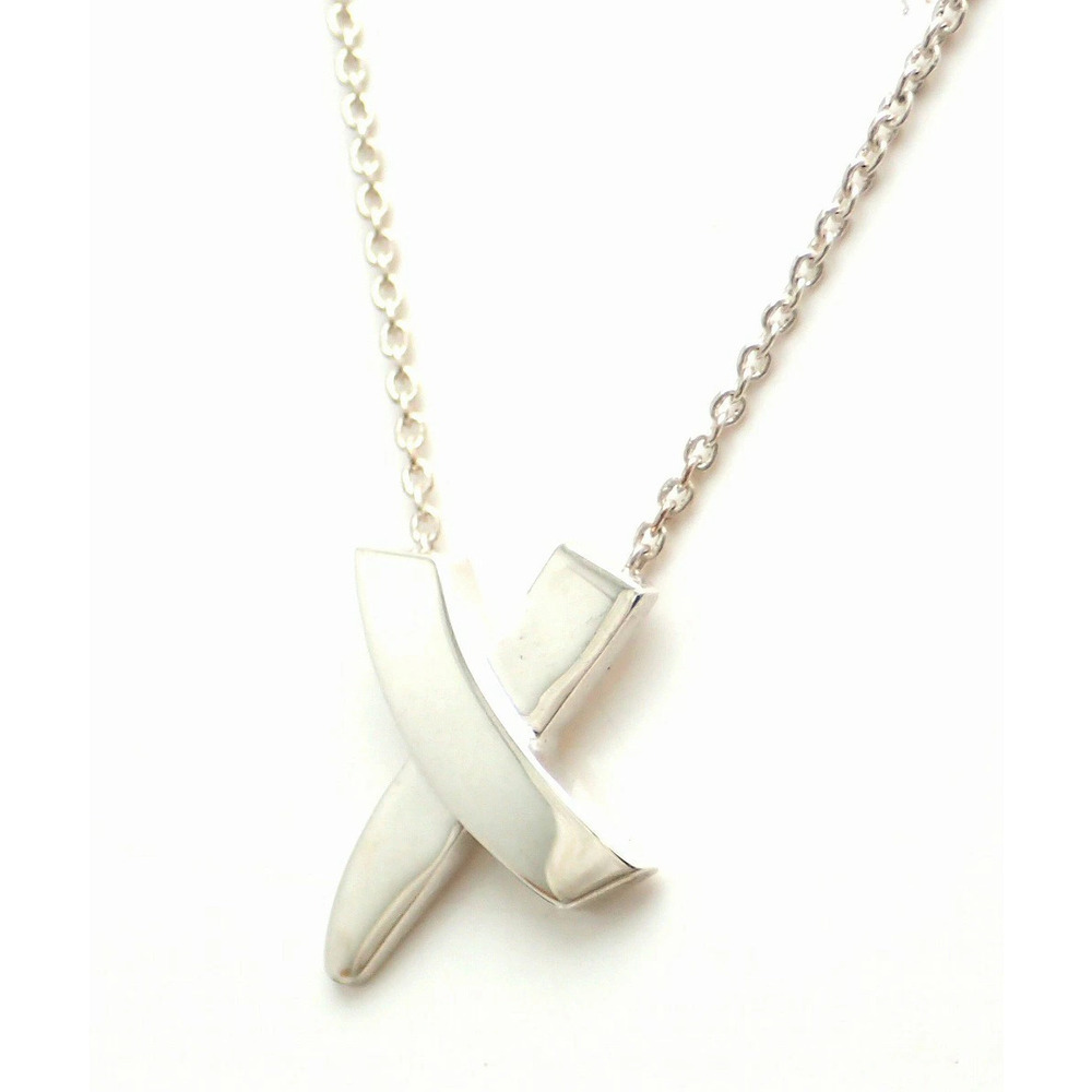 TIFFANYCo Tiffany Co Paloma Picasso Kiss Pendant Necklace Silver